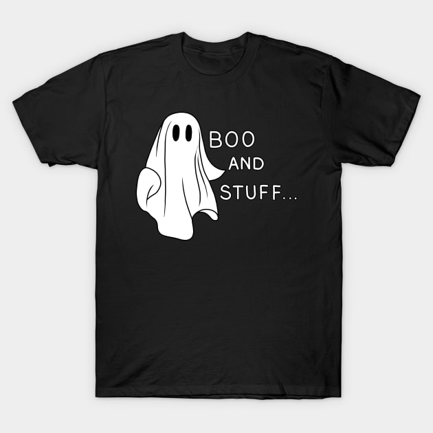 Ghost - Boo and Stuff T-Shirt by valentinahramov